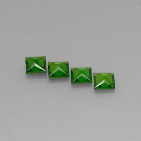 Achetez naturel ct vert diopside de chrome gems, carré, en provenance russie chez gemselect. en stock, livraison internationale!