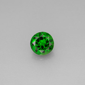Diopside Chrome Vert naturelle Coupe roude, 0.64 ct, VS