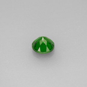 Diopside de chrome vert naturelle coupe roude, 0,55 ct, VVS-VS