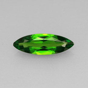 Diopside de chrome vert naturelle marquise, 0,92 ct, VVS-VS