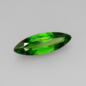 Diopside de chrome vert naturelle marquise, 0,92 ct, VVS-VS