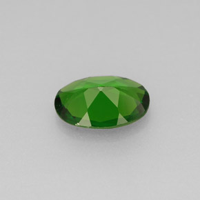 Diopside de chrome vert naturelle coupe ovale, 0,60 ct, VS
