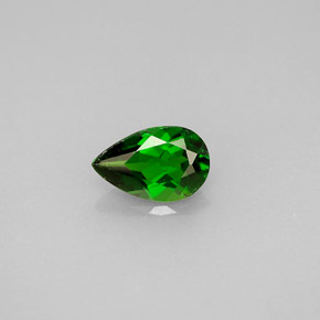 Diopside Chrome Vert naturelle En forme de poire, 0.82 ct, VS