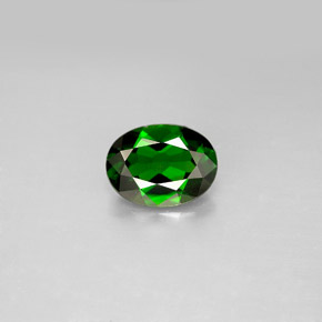 Diopside Chrome Vert naturelle Coupe ovale, 1.17 ct, VVS-VS