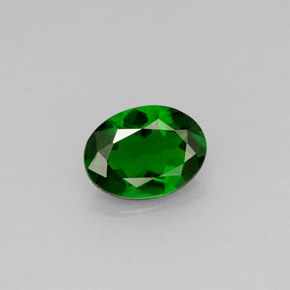Diopside Chrome Vert naturelle Coupe ovale, 0.94 ct, VS