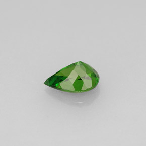 Diopside de chrome vert naturelle en forme de poire, 0,53 ct, VVS-VS