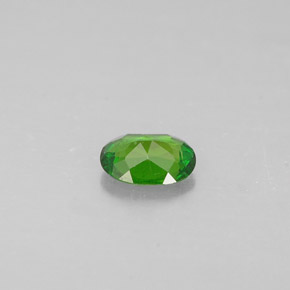 Diopside de chrome vert naturelle coupe ovale, 0,23 ct, VS