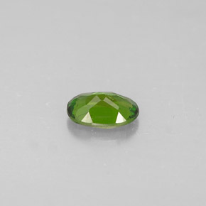 Diopside de chrome vert naturelle coupe ovale, 0,28 ct, VS