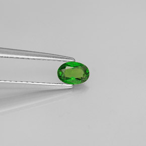 Diopside Chrome Vert naturelle Coupe ovale, 0.28 ct, VS