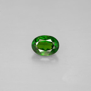 Diopside Chrome Vert naturelle Coupe ovale, 0.40 ct, VS