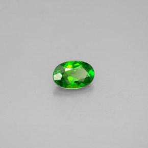 Diopside Chrome Vert naturelle Coupe ovale, 0.22 ct, VS