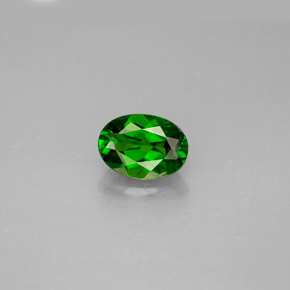 Diopside Chrome Vert naturelle Coupe ovale, 0.98 ct, VS