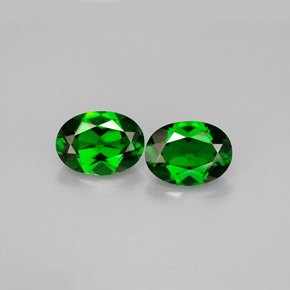 Achetez naturel ct vert diopside de chrome gems, coupe ovale, en provenance russie chez gemselect. en stock, livraison internationale!