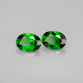 Achetez naturel ct vert diopside de chrome gems, coupe ovale, en provenance russie chez gemselect. en stock, livraison internationale!