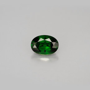 Diopside de chrome vert naturelle coupe ovale, 0,94 ct, VS