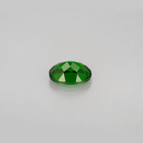 Diopside de chrome vert naturelle coupe ovale, 0,88 ct, VS