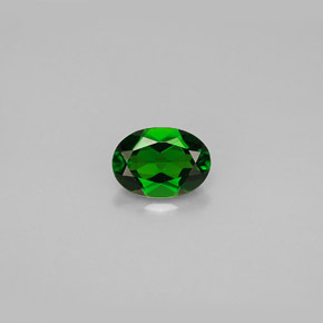 Diopside Chrome Vert naturelle Coupe ovale, 0.86 ct, VS