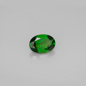 Diopside Chrome Vert naturelle Coupe ovale, 0.86 ct, VS