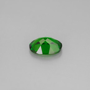 Diopside de chrome vert naturelle coupe ovale, 1,14 ct, VS