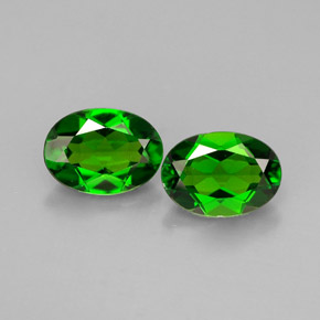 Achetez naturel ct vert diopside de chrome gems, coupe ovale, en provenance russie chez gemselect. en stock, livraison internationale!