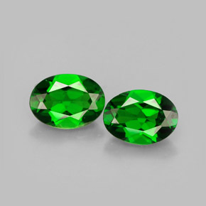 Achetez naturel ct vert diopside de chrome gems, coupe ovale, en provenance russie chez gemselect. en stock, livraison internationale!