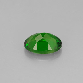 Diopside de chrome vert naturelle coupe ovale, 0,86 ct, VS