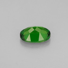 Diopside de chrome vert naturelle coupe ovale, 0,87 ct, VVS-VS