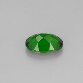 Diopside de chrome vert naturelle coupe ovale, 0,79 ct, VS