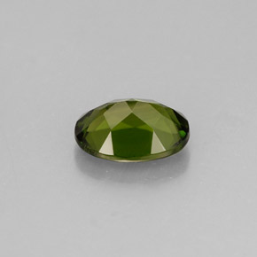 Diopside de chrome vert naturelle coupe ovale, 0,93 ct, VS