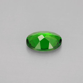 Diopside de chrome vert naturelle coupe ovale, 0,71 ct, VS