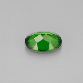 Diopside de chrome vert naturelle coupe ovale, 0,77 ct, VVS-VS
