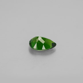 Diopside de chrome vert naturelle en forme de poire, 0,74 ct, VS