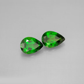 Achetez naturel ct vert diopside de chrome gems, en forme de poire, en provenance russie chez gemselect. en stock, livraison internationale!