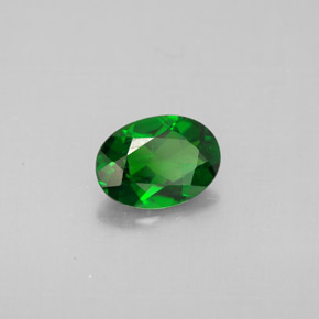 Diopside de chrome vert naturelle coupe ovale, 0,79 ct, VVS-VS