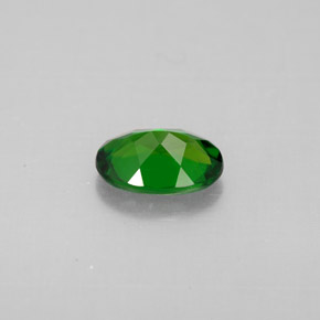 Diopside de chrome vert naturelle coupe ovale, 0,79 ct, VVS-VS