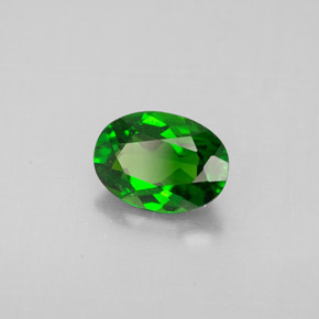 Diopside Chrome Vert naturelle Coupe ovale, 1.06 ct, VS-SI