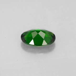 Diopside de chrome vert naturelle coupe ovale, 1,15 ct, VS-SI