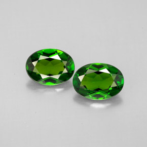 Achetez naturel ct vert diopside de chrome gems, coupe ovale, en provenance russie chez gemselect. en stock, livraison internationale!