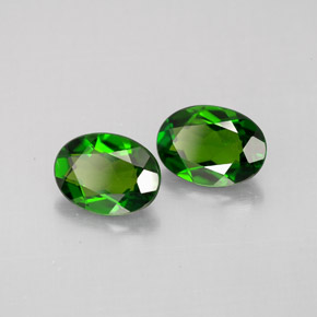 Achetez naturel ct vert diopside de chrome gems, coupe ovale, en provenance russie chez gemselect. en stock, livraison internationale!