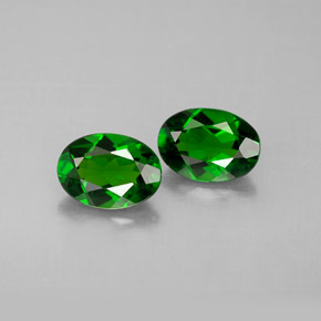 Achetez naturel ct vert diopside de chrome gems, coupe ovale, en provenance russie chez gemselect. en stock, livraison internationale!