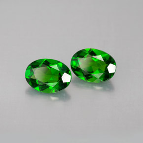 Achetez naturel ct vert diopside de chrome gems, coupe ovale, en provenance russie chez gemselect. en stock, livraison internationale!