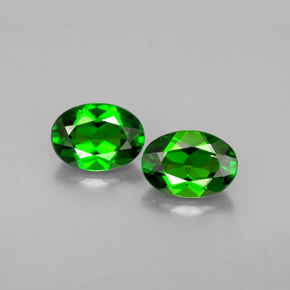 Achetez naturel ct vert diopside de chrome gems, coupe ovale, en provenance russie chez gemselect. en stock, livraison internationale!