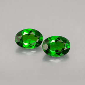 Achetez naturel ct vert diopside de chrome gems, coupe ovale, en provenance russie chez gemselect. en stock, livraison internationale!