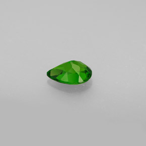 Diopside de chrome vert naturelle en forme de poire, 0,72 ct, VS-SI