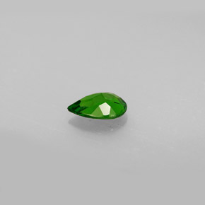 Diopside de chrome vert naturelle en forme de poire, 0,51 ct, VVS-VS