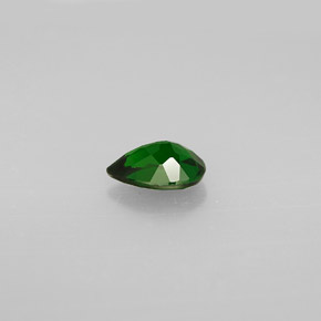 Diopside de chrome vert naturelle en forme de poire, 0,72 ct, VVS-VS