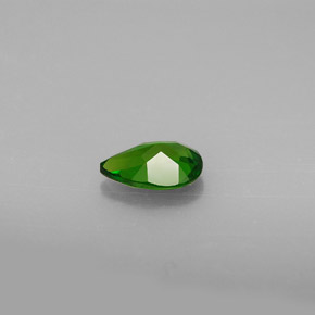 Diopside de chrome vert naturelle en forme de poire, 0,66 ct, VVS-VS