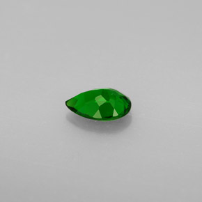 Diopside de chrome vert naturelle en forme de poire, 0,73 ct, VS