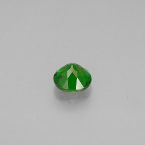 Diopside de chrome vert naturelle coupe roude, 0,49 ct, VS