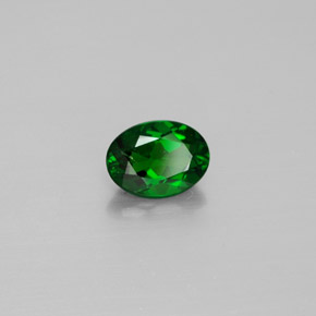 Diopside Chrome Vert naturelle Coupe ovale, 0.87 ct, SI